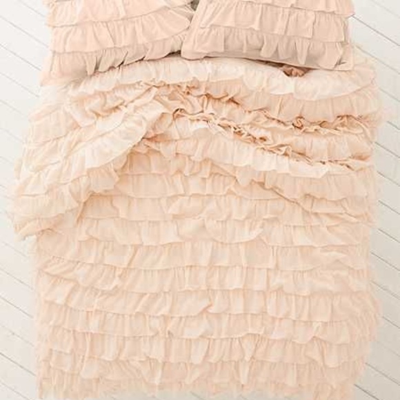 Urban Outfitters Bedding Waterfall Ruffle Duvet Cover Poshmark